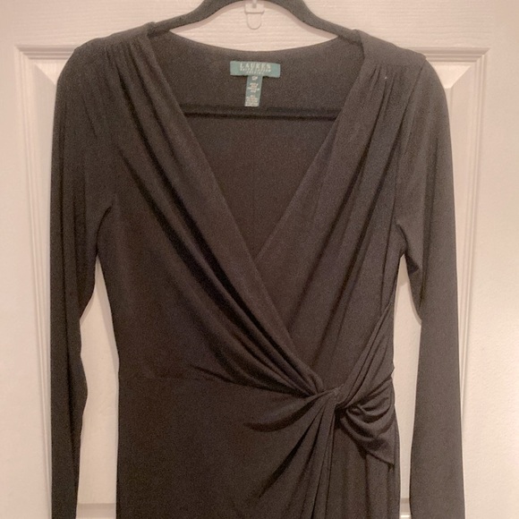 SALE! Ralph Lauren Gathered Waist Long Dress size 12 P - Picture 2 of 5